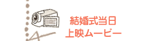 結婚式当日上映ムービー