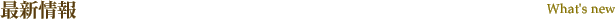 最新情報